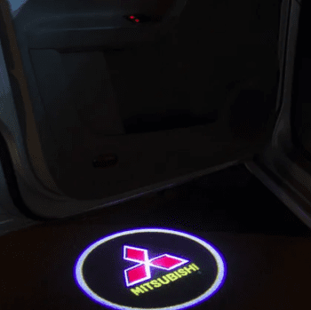 Плафоны подсветки дверей (пара) GRANDIS, PAJERO с проекцией лого Мицубиши